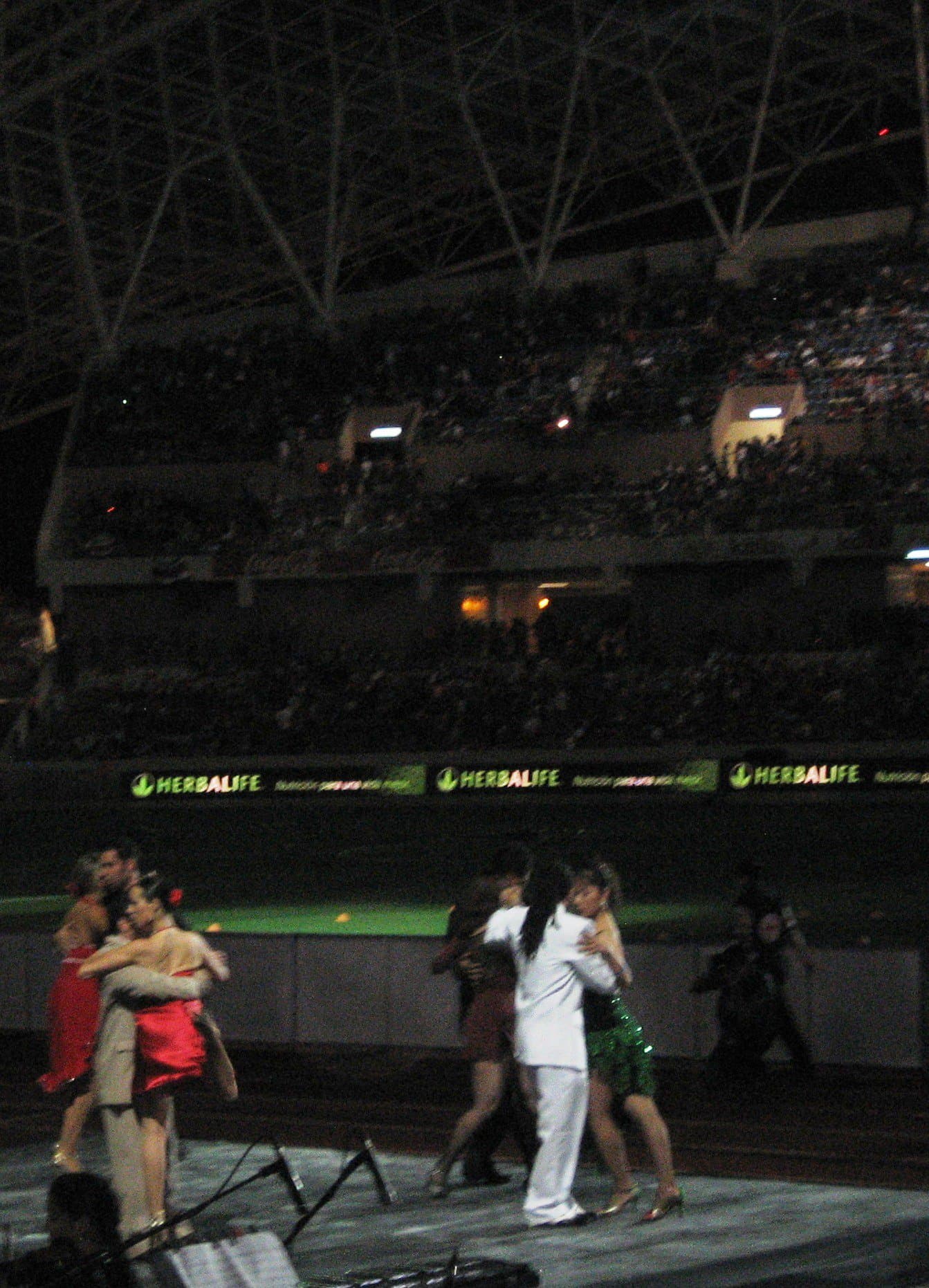 Presentación de tango en el Estadio Nacional, vista del público